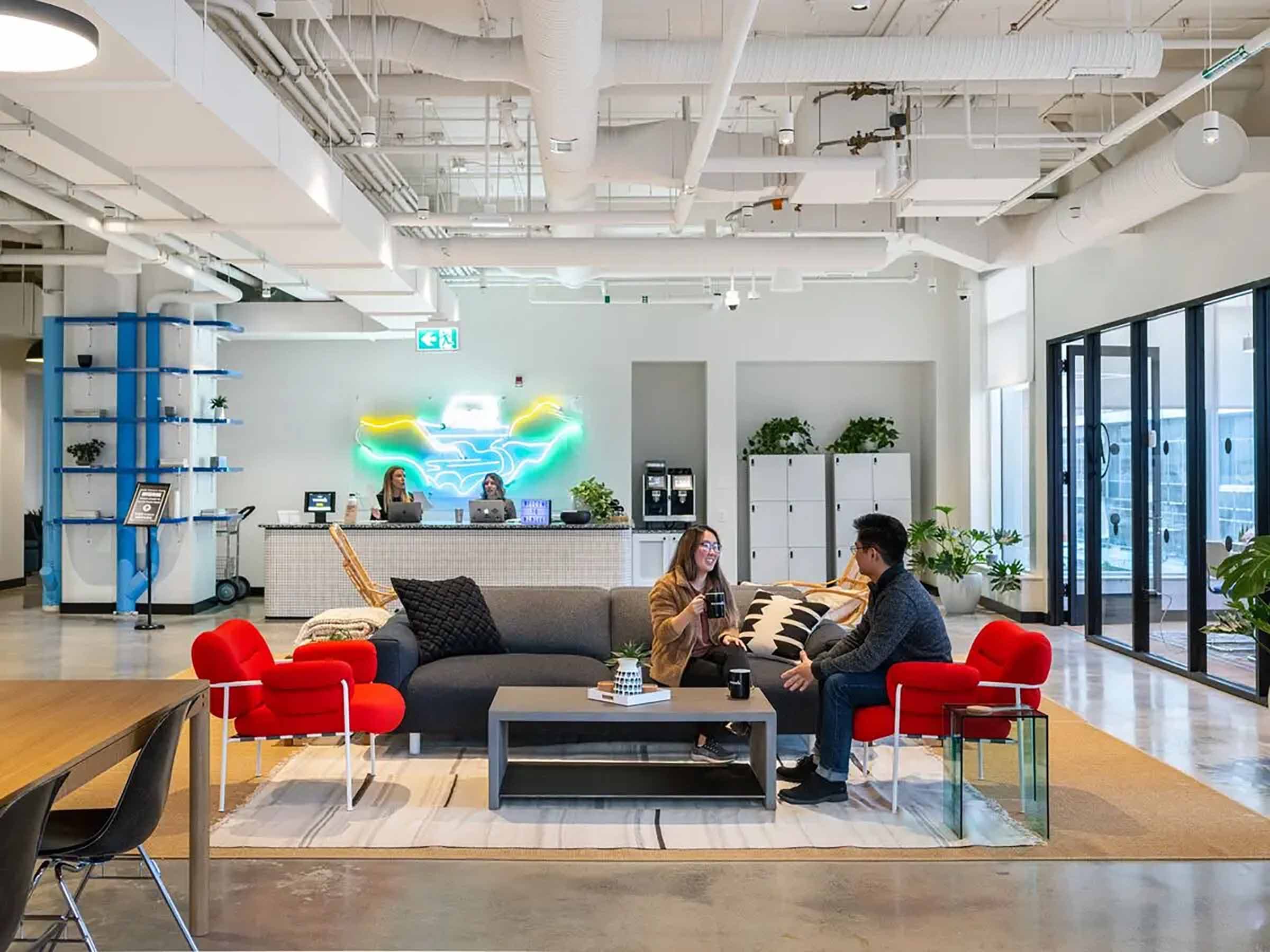 Modern office workspace